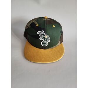 RARE New Era 59Fifty MLB Oakland A's Armed Forces Camo Hat Cap sz 7 3/4 Elephant